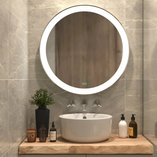 Зеркало круглое MIXLINE Перла-2 D770 с LED подсветкой и подогревом