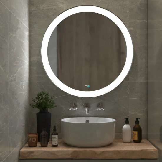 Зеркало круглое MIXLINE Перла-2 D770 с LED подсветкой и подогревом