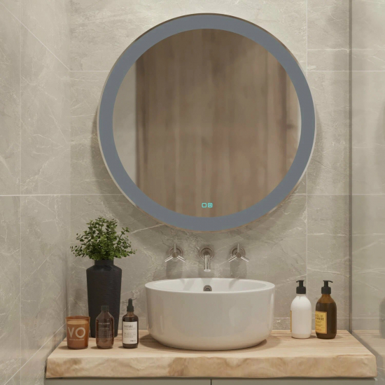Зеркало круглое MIXLINE Перла-2 D770 с LED подсветкой и подогревом