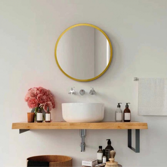 Зеркало круглое MIXLINE Ренуар D400, золотое