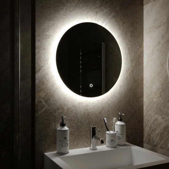 Зеркало круглое MIXLINE Саванна-Лайт D500 с LED подсветкой