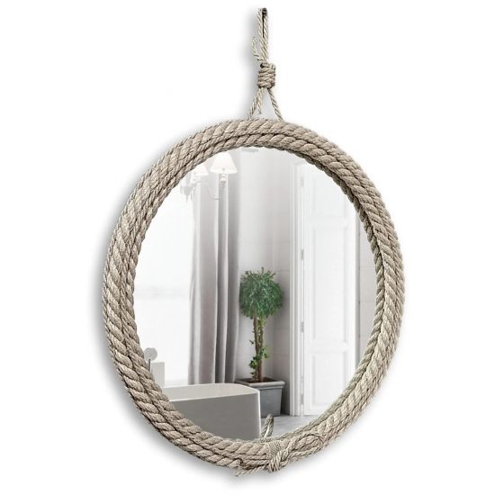 Зеркало круглое MIXLINE Вестерн D650 декор-канат 