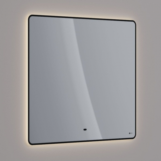 Зеркало LEMARK Mioblack 900x800 с LED подсветкой, подогрев