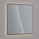 Зеркало LEMARK Mioblack 900x800 с LED подсветкой, подогрев