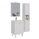 Зеркало LEMARK Romance 600x800 белый глянец, с полкой