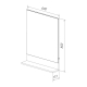 Зеркало LEMARK Romance 600x800 белый глянец, с полкой