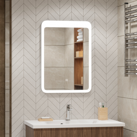 Зеркало MIRSANT Air 500x700 с LED подсветкой