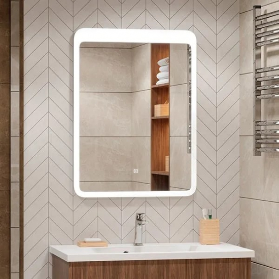 Зеркало MIRSANT Air 600x800 с LED подсветкой