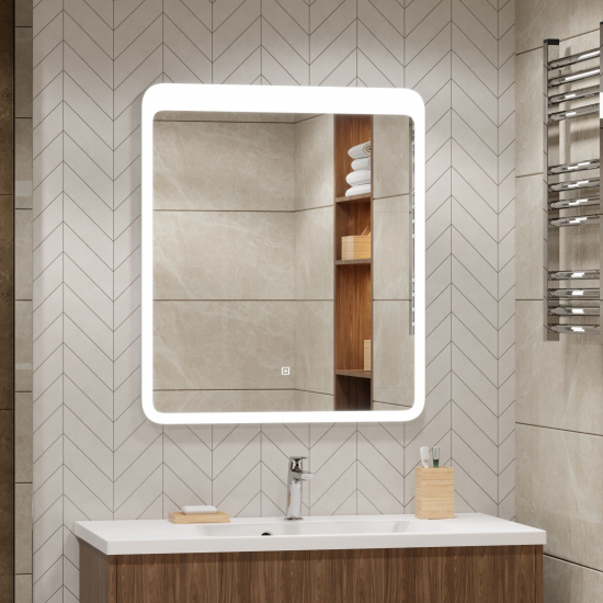 Зеркало MIRSANT Air 700x800 с LED подсветкой