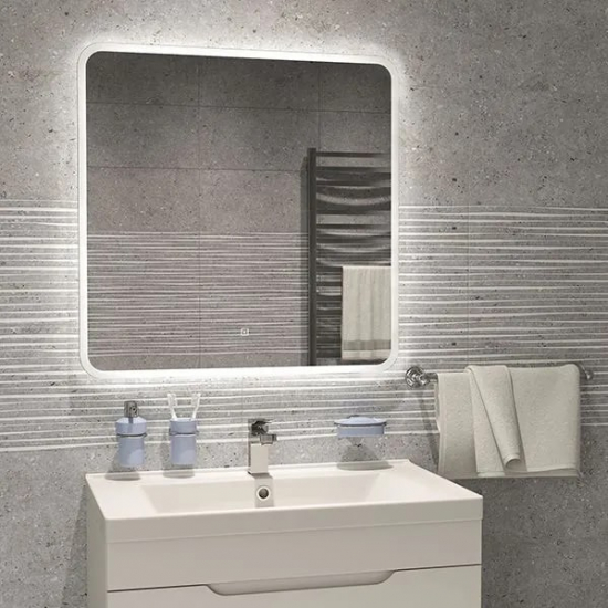 Зеркало MIRSANT Cloud 700x700 с LED подсветкой