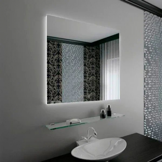 Зеркало MIRSANT Glassy 800x800 с LED подсветкой
