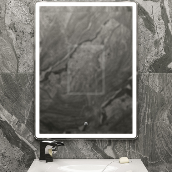 Зеркало MIRSANT Luxe 600x800 с LED подсветкой