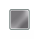 Зеркало MIRSANT Premier Black 800x800 с LED подсветкой