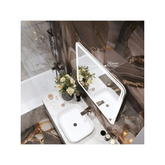 Зеркало MIXLINE Адриана 800x700 с LED подсветкой