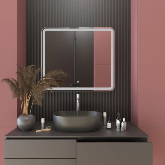 Зеркало MIXLINE Альдо 800x700 с LED подсветкой