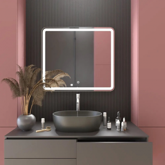 Зеркало MIXLINE Альдо 800x700 с LED подсветкой