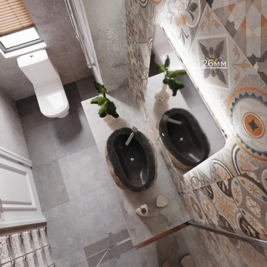 Зеркало MIXLINE Алон радиус 600x800 с LED подсветкой