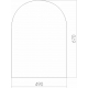 Зеркало MIXLINE Аркада 490x670 с фацетом