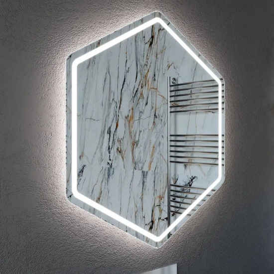 Зеркало MIXLINE Астра 600x680 светодиодная подсветка, бесконтактный сенсор