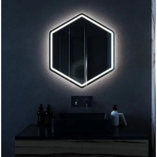 Зеркало MIXLINE Астра 600x680 светодиодная подсветка, бесконтактный сенсор