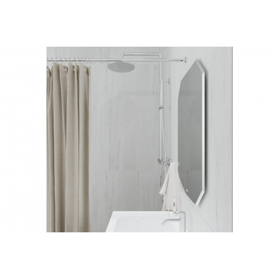 Зеркало MIXLINE Атлант 500x690 без полки, с фацетом