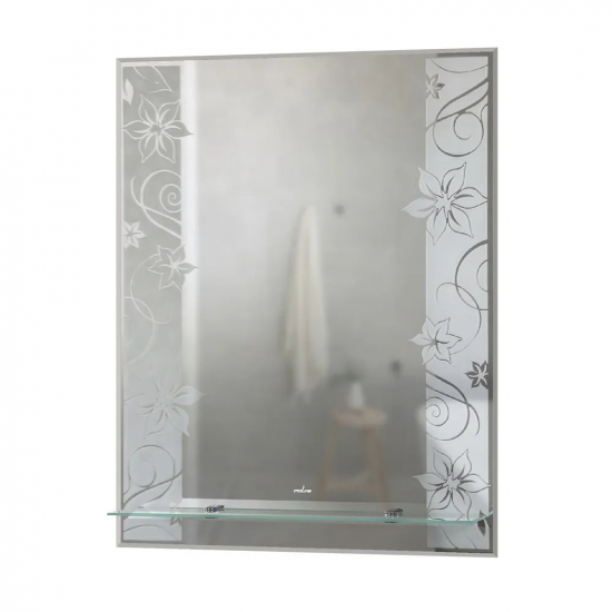 Зеркало MIXLINE Барокко 535x680 с полкой 