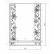 Зеркало MIXLINE Барокко 535x680 с полкой 