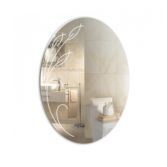 Зеркало MIXLINE Дебют 490x640 пескоструйный рисунок