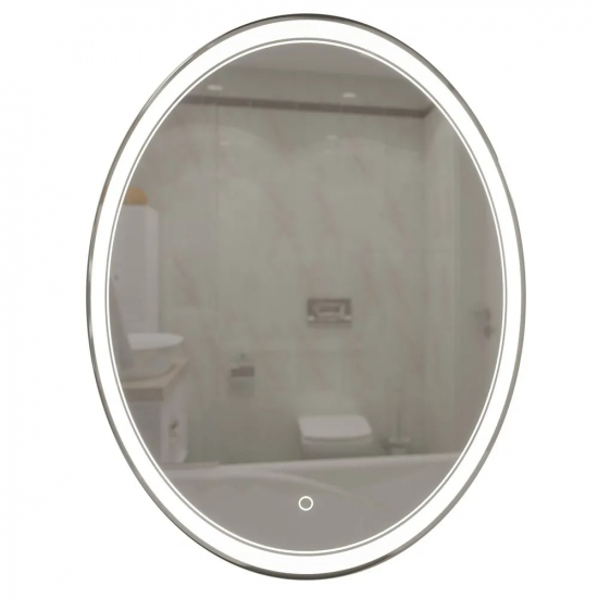 Зеркало MIXLINE Дора 700x900 овал, с LED подсветкой