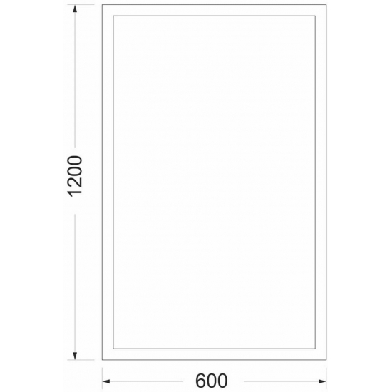 Зеркало MIXLINE Эфес 600x1200 с багетом