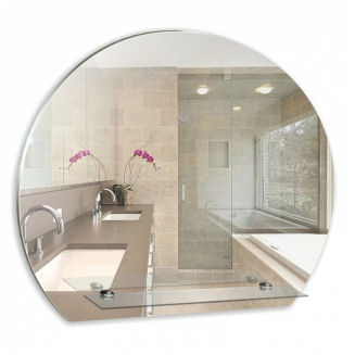 Зеркало MIXLINE Елена 570x480 с полкой