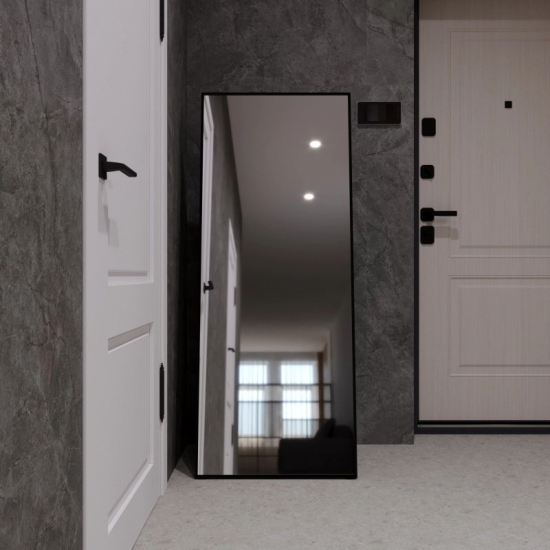Зеркало MIXLINE Графика 600x1500 напольное, чёрный