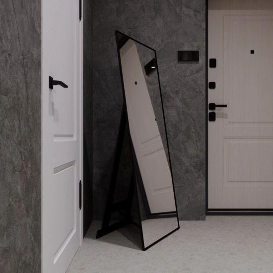 Зеркало MIXLINE Графика 600x1500 напольное, чёрный