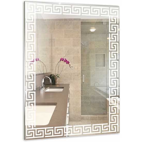 Зеркало MIXLINE Каир 535x740 с пескоструйным рисунком
