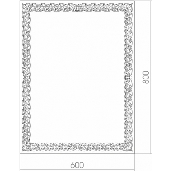 Зеркало MIXLINE Калиф 600x800 с LED подсветкой