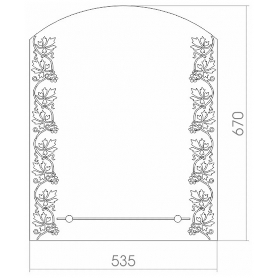 Зеркало MIXLINE Купидон 535x670 полка, пескоструйный рисунок