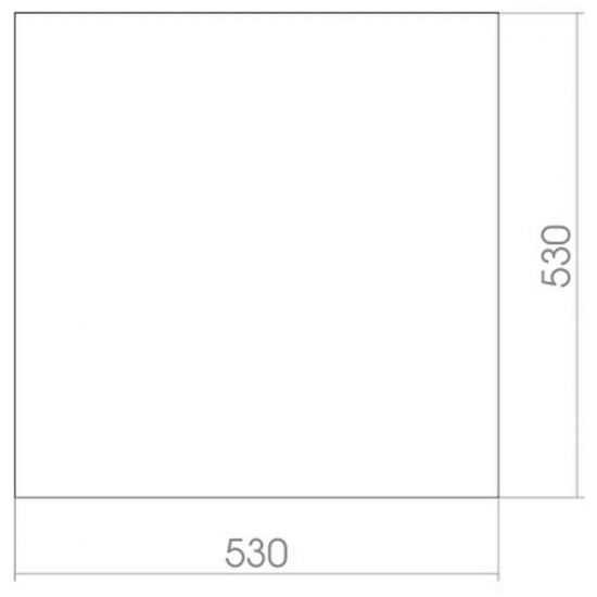 Зеркало MIXLINE Квадрат 530x530 с фацетом
