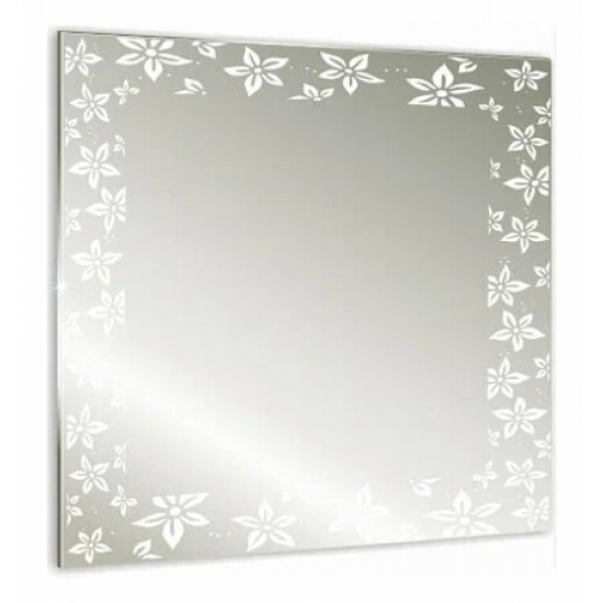 Зеркало MIXLINE Лето 535x550 пескоструйный рисунок