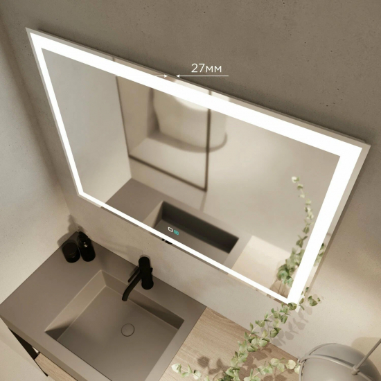 Зеркало MIXLINE Ливия-2 800x600 с LED подсветкой и подогревом