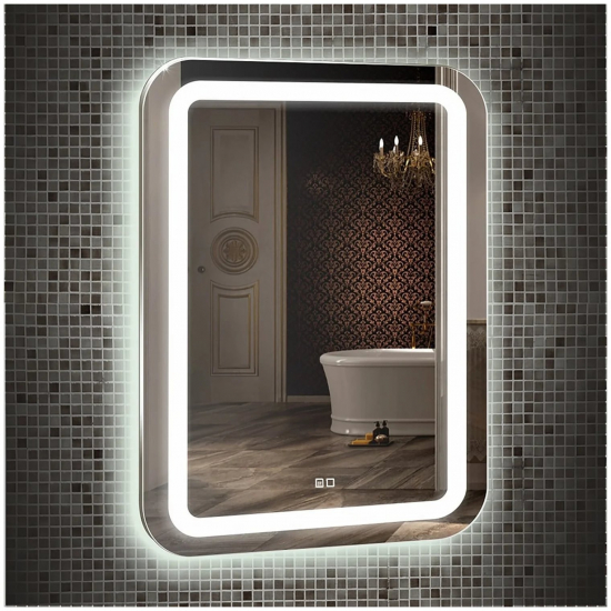 Зеркало MIXLINE Мальта-2 550x800 с LED подсветкой и подогревом