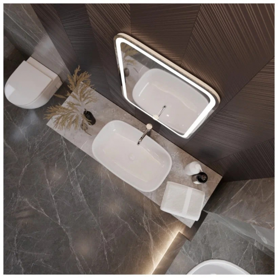 Зеркало MIXLINE Мальта-2 550x800 с LED подсветкой и подогревом