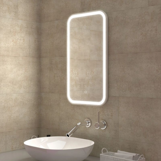 Зеркало MIXLINE Мальта 400x700 с LED подсветкой