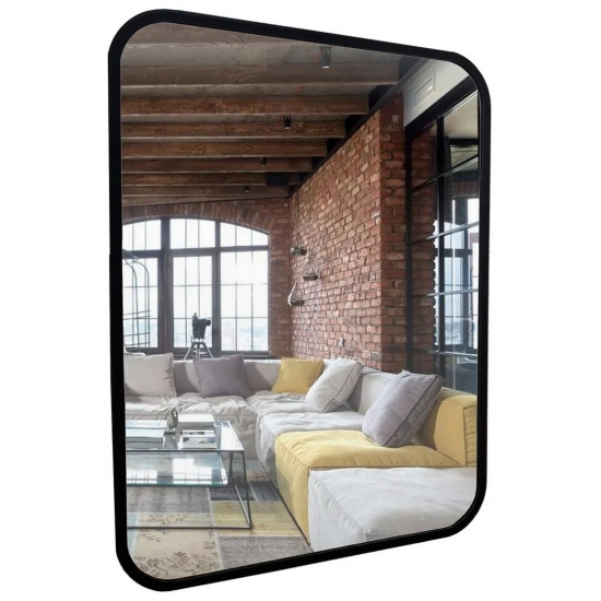 Зеркало MIXLINE Мальта-лофт 600x800 пластиковая рама черная