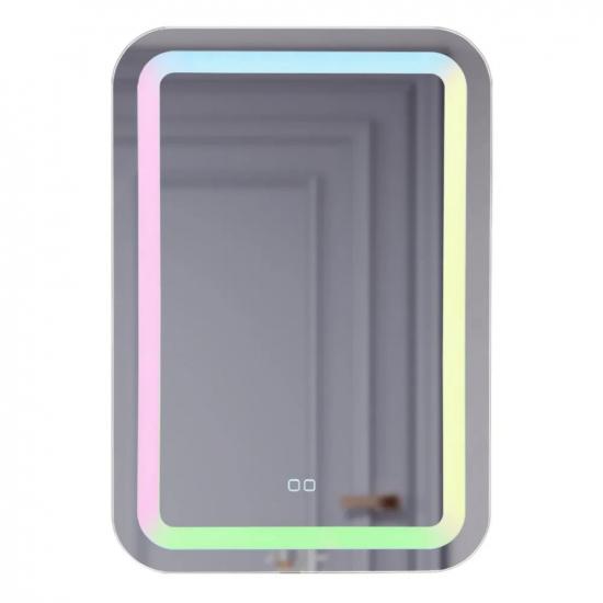 Зеркало MIXLINE Мальта RGB 550x800 сенсорный выключатель, мульти-цвет