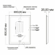 Зеркало MIXLINE Минио-2 600x800 с LED подсветкой и фацетом + подогрев