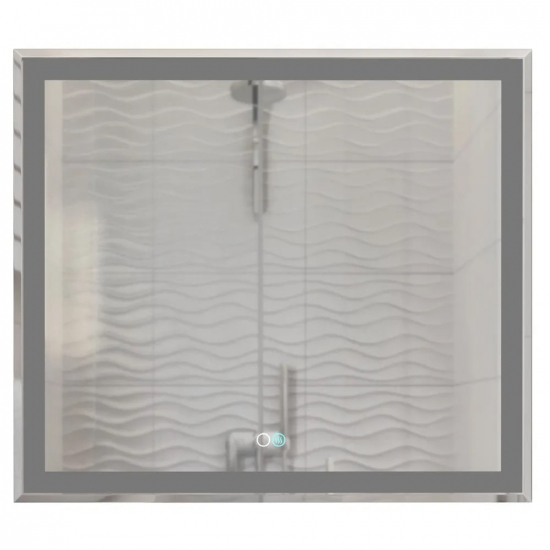 Зеркало MIXLINE Минио-2 800x700 сенсорный выключатель, светодиодная подсветка + подогрев