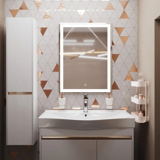 Зеркало MIXLINE Минио 600x800 с LED подсветкой и фацетом