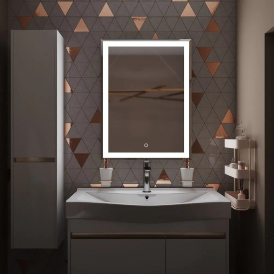 Зеркало MIXLINE Минио 600x800 с LED подсветкой и фацетом
