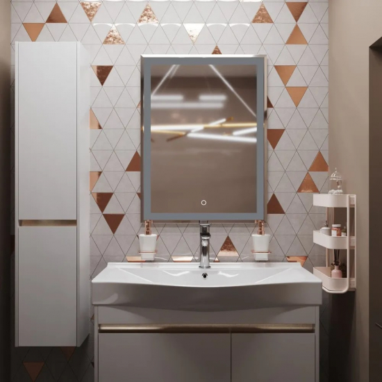 Зеркало MIXLINE Минио 600x800 с LED подсветкой и фацетом