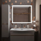 Зеркало MIXLINE Минио 900x800 с LED подсветкой и фацетом